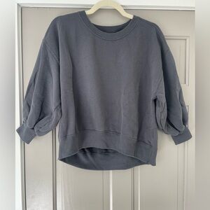 Abercrombie & Fitch soft A&F collection crop crew neck sweatshirt